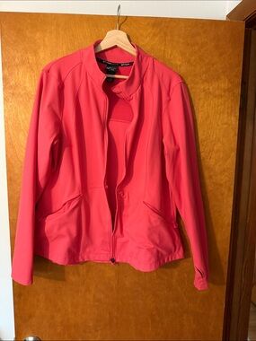 Spyder Coral-Pink Softshell Bomber Jacket